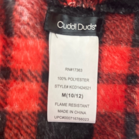 Girls Red and Black Robe M (10/12) - Picture 2 of 3